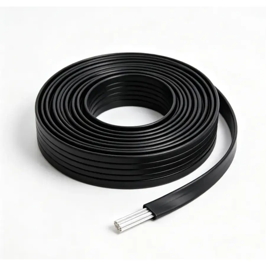Drut płaski w izolacji PVC z aluminium