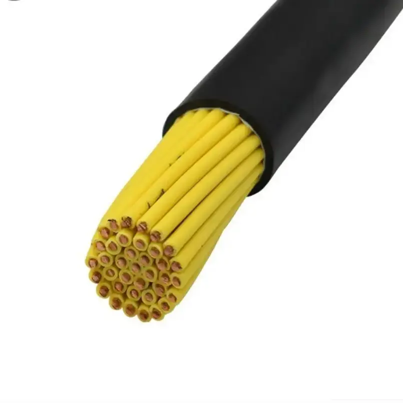 Elastyczny kabel sterujący z miedzi i PVC, trudnopalny Elastyczny kabel sterujący z miedzi i PVC, trudnopalny