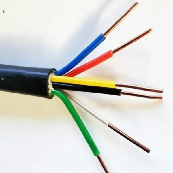 Kabel sterujący z miedzi XLPE, trudnopalnej